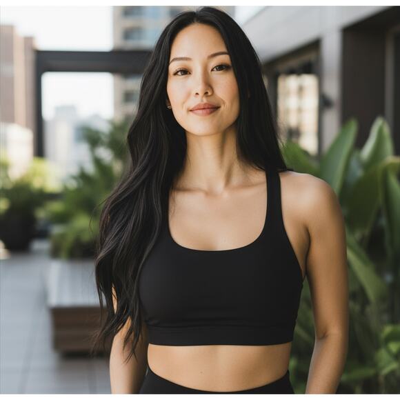 L'Etoile Sport Sleeveless Strappy Cross Back Sports Bra Black Womens Size XS NWT - Picture 3 of 8